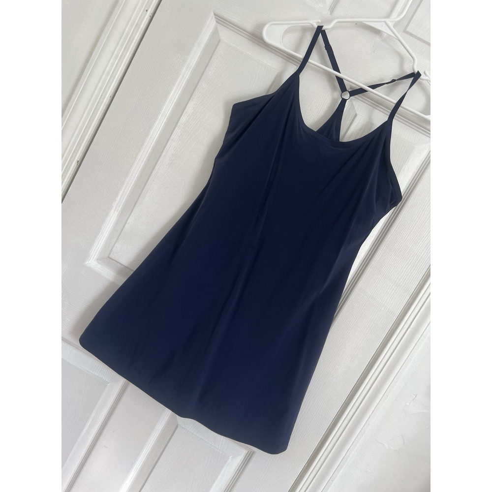 Outdoor Voices Blue Racerback Athletic Dress Skort Built In Shorts Size M Womens